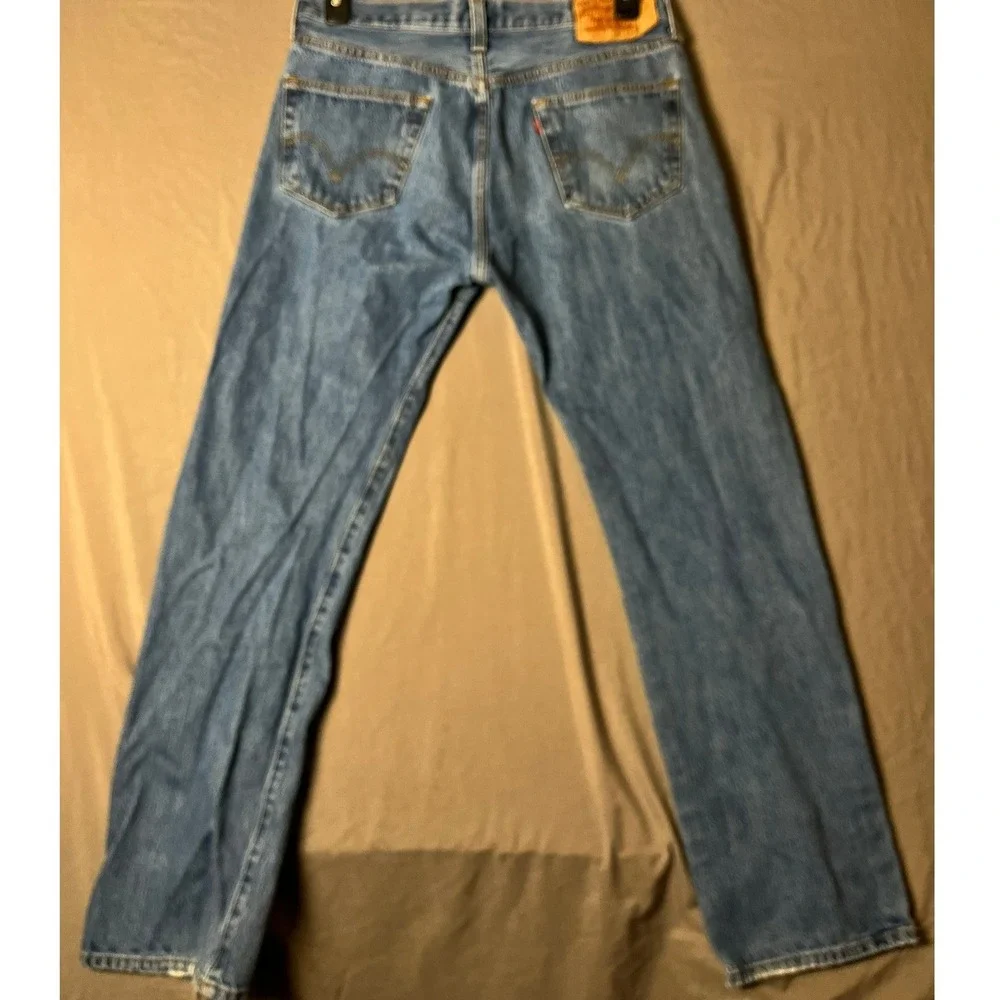 Levi's Jeans Men 34 501 Original Fit Blue Button Fly EUC